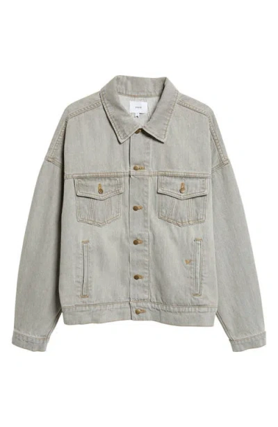 Rhude Denim Trucker Jacket In Gray