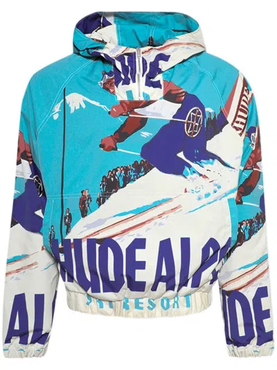 RHUDE DEUX RESORT-PRINT WINDBREAKER