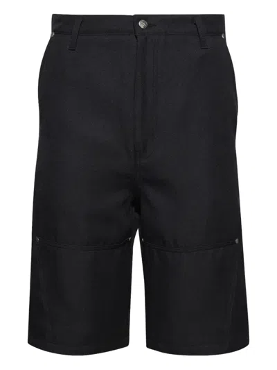 Rhude Double-knee Baggy Shorts In Black