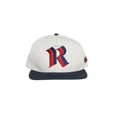 Pre-owned Rhude Double-r Hat 'cream/navy' | White | Men's Size Onesize