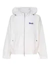 Rhude Logo-print Hooded Track Jacket In White