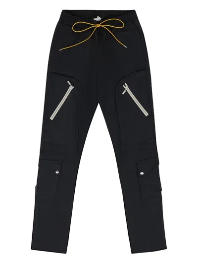 Rhude Drawstring Cargo Pants In Black