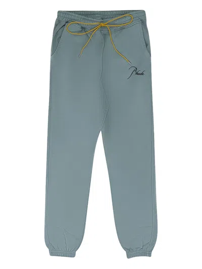 Rhude Drawstring-fastening Track Pants In Green