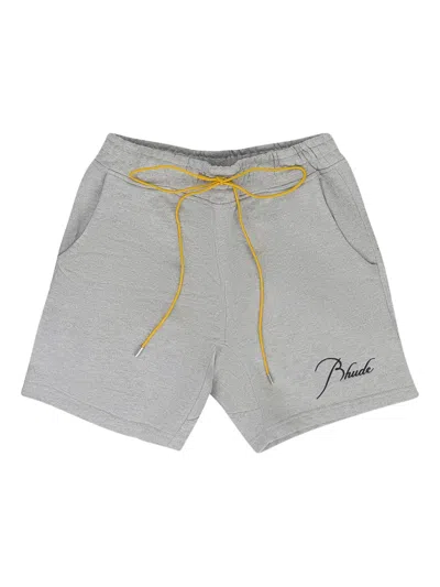 Rhude Drawstring Shorts In Gray