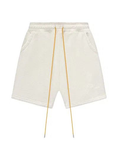 Rhude Drawstring Shorts In White