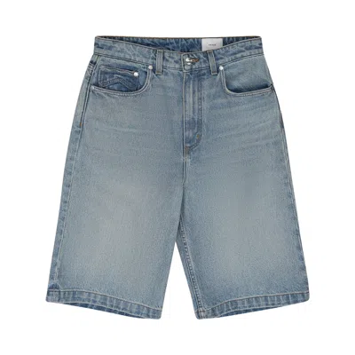Pre-owned Rhude Drop Crotch Denim Shorts 'indigo' | Blue | Men's Size Xs