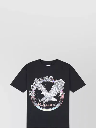 RHUDE EAGLE GRAPHIC CREWNECK T-SHIRT