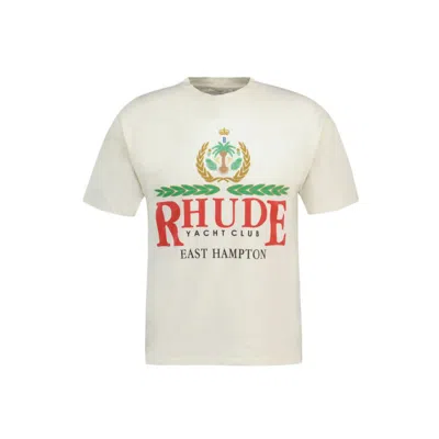 Rhude East Hampton Crest T-shirt - Cotton - White