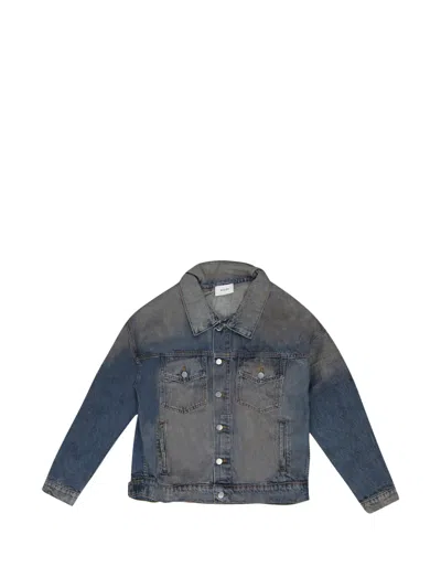 Rhude Elbow-patch Denim Jacket In Blue