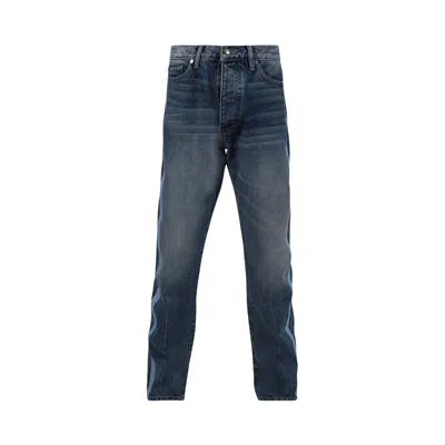 Pre-owned Rhude Embroider Side Stripe Denim 'indigo' | Blue | Men's Size 28
