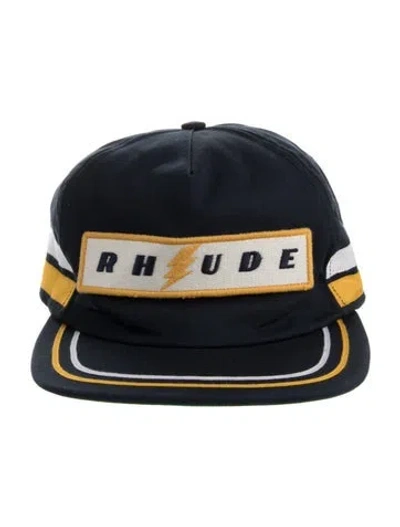 Pre-owned Rhude Embroidered Baseball Cap In Blue