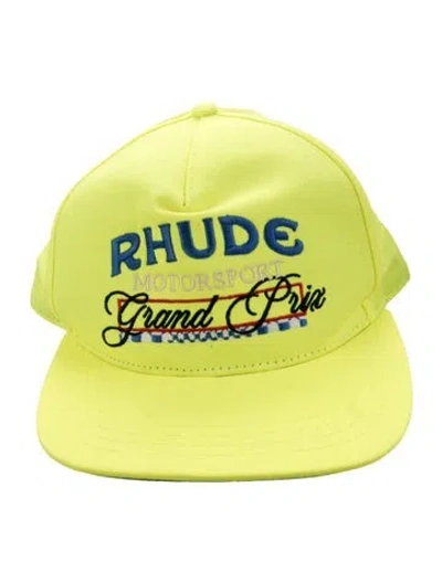 Pre-owned Rhude Embroidered Baseball Cap In Green
