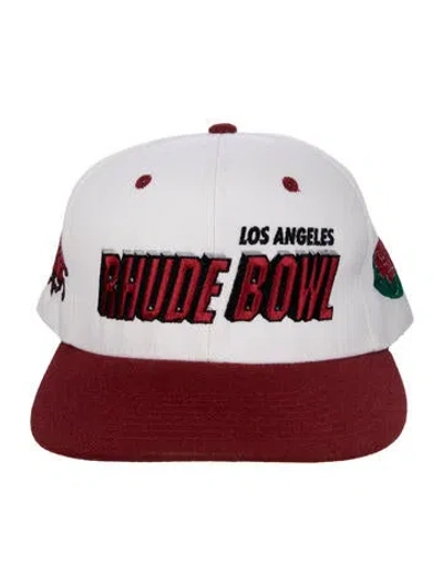 Pre-owned Rhude Embroidered Baseball Hat In Red
