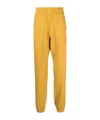 Rhude Embroidered-logo Drawstring Track Pants In Yellow