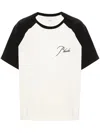 RHUDE EMBROIDERED LOGO T-SHIRT