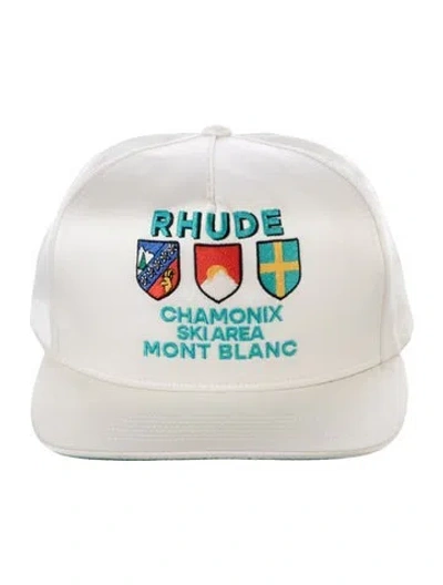 Pre-owned Rhude Embroidered Satin Baseball Hat In Neutral