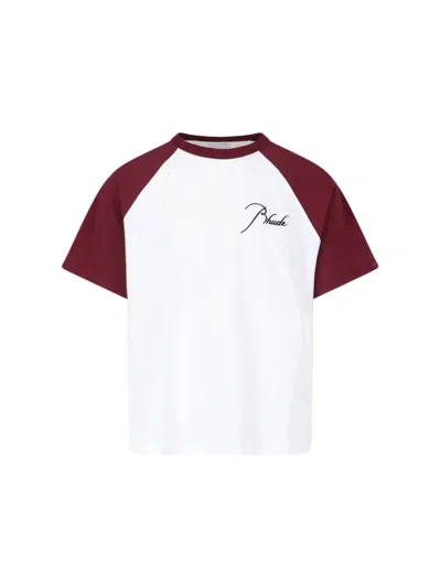 RHUDE EMBROIDERED T-SHIRT