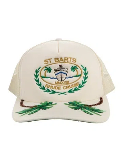 Pre-owned Rhude Embroidered Trucker Hat In Neutral