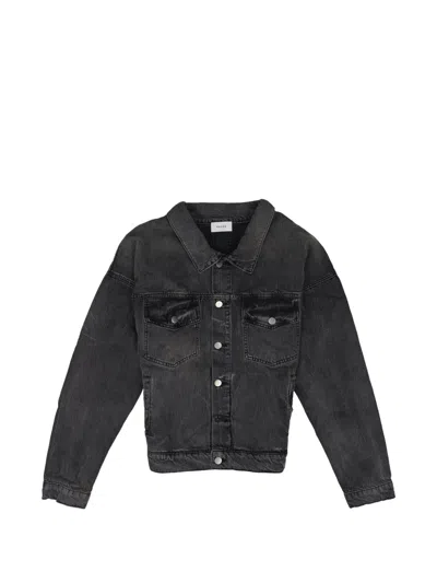 Rhude Ausgeblichene Jeansjacke In Animal Print