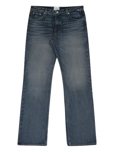 Rhude Flare Denim Bootcut Jeans In Blue