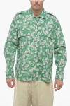 RHUDE FLORAL PRINT LONG SLEEVED SHIRT