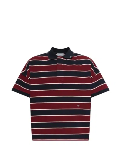 Rhude Fontaine Striped Ss Polo Shirt In Multi