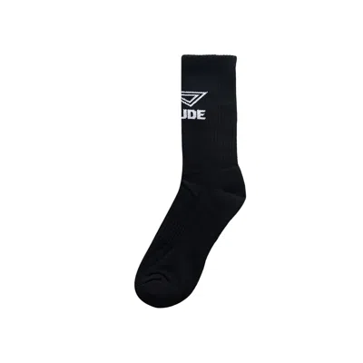 Pre-owned Rhude Footy Logo Sock 'black/white' | Men's Size Onesize