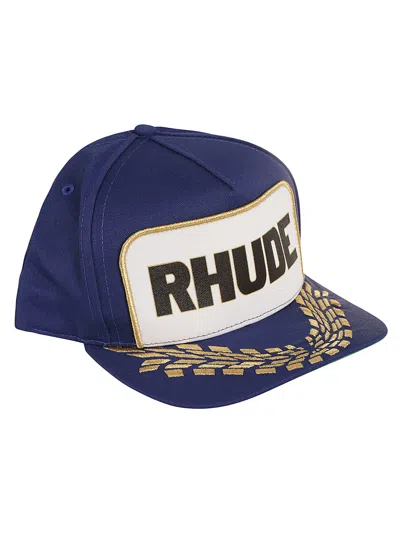 Rhude Formula Panel Hat In Blu