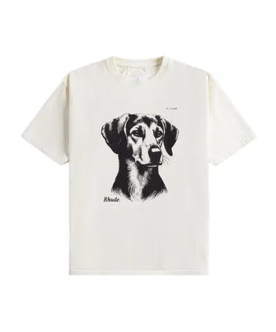 Rhude Foxhound T-shirt In White