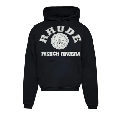 Pre-owned Rhude French Riviera Hoodie 'vintage Black'
