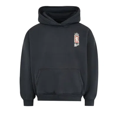Pre-owned Rhude Fumar 91 Hoodie 'vintage Black/white/red' | Men's Size Xxl