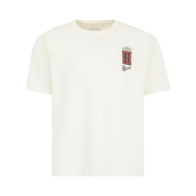 Pre-owned Rhude Fumar 91 Tee 'vintage White/black/red' | Men's Size S