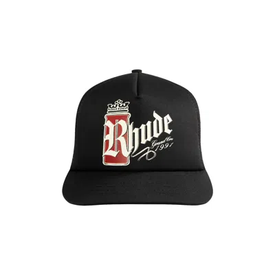 Pre-owned Rhude Fumar 91 Trucker Hat 'black/white/red' | Multi-color | Men's Size Onesize