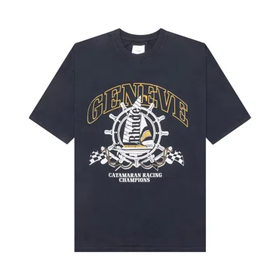 Pre-owned Rhude Geneve Catamaran Tee 'vintage Black'