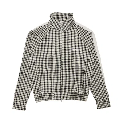 Pre-owned Rhude Gingham Hamptons Track Jacket 'white' | Men's Size Xl