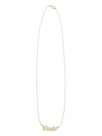 Rhude Gold-tone Metal Necklace
