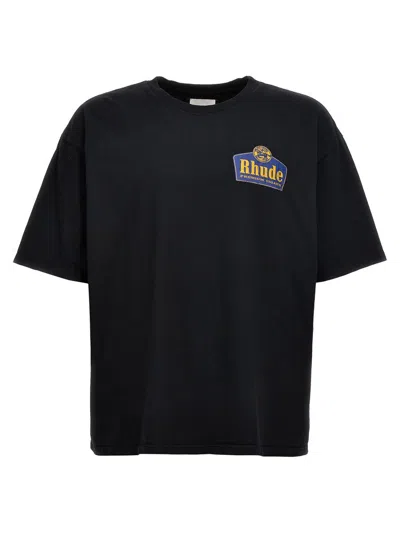 Rhude Grand Cru T-shirt Black In Vint Black
