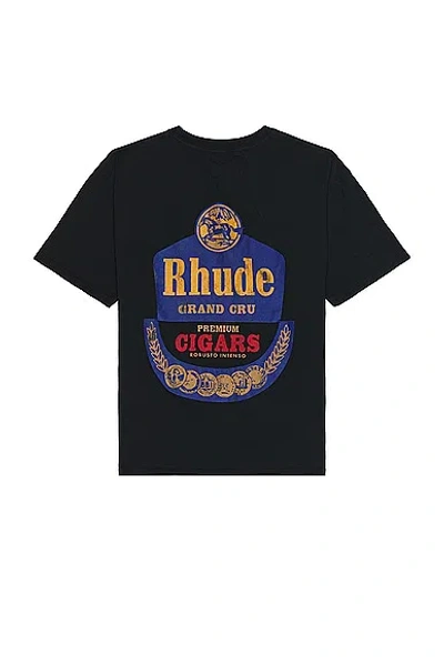 Rhude Grand Cru Tee In Vintage Black