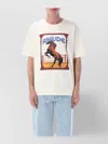 Rhude Graphic Frame Cotton T-shirt With Vintage Wash In Vtg White