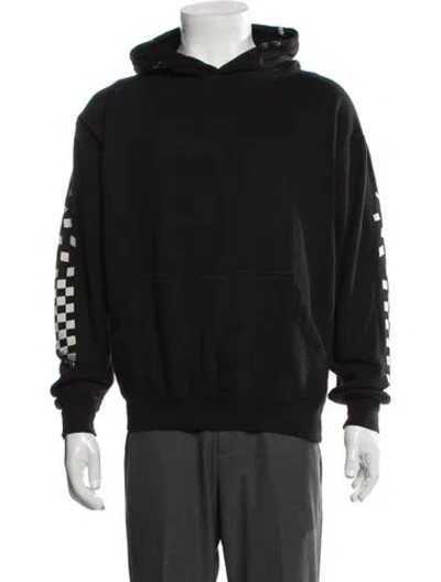 Pre-owned Rhude Graphic Print Crew Neck Hoodie In Black