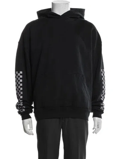 Pre-owned Rhude Graphic Print Crew Neck Hoodie In Blue