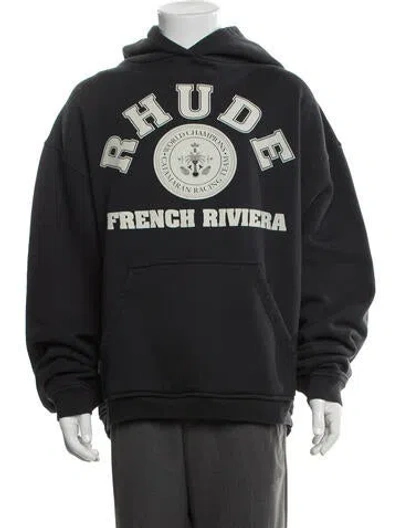 Pre-owned Rhude Graphic Print Crew Neck Hoodie In Multi