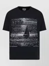 Rhude Graphic Print Crew Neck Short Sleeve T-shirt In Black