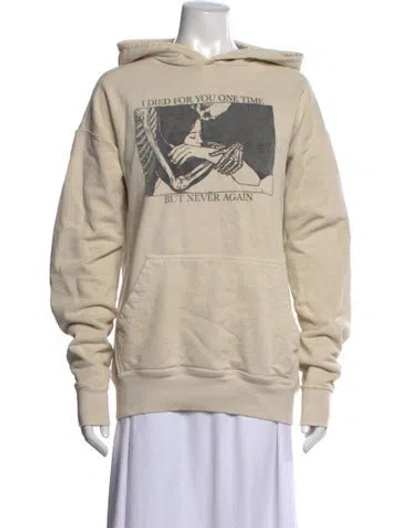 Pre-owned Rhude Graphic Print Crew Neck Sweater In Neutrals