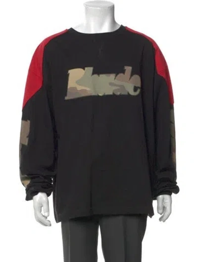 Pre-owned Rhude Graphic Print Crew Neck Sweatshirt In Multi