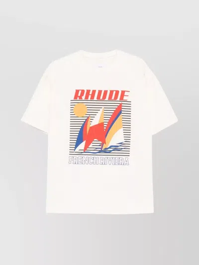 Rhude Graphic Print Crew Neck T-shirt