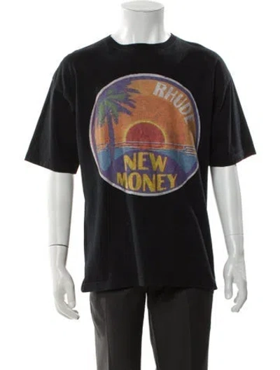 Pre-owned Rhude Graphic Print Crew Neck T-shirt In Multi