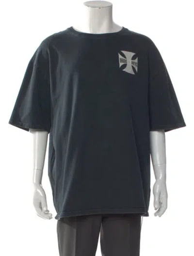 Pre-owned Rhude Graphic Print Crew Neck T-shirt In Multi