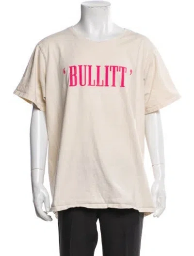 Pre-owned Rhude Graphic Print Crew Neck T-shirt In Neutral