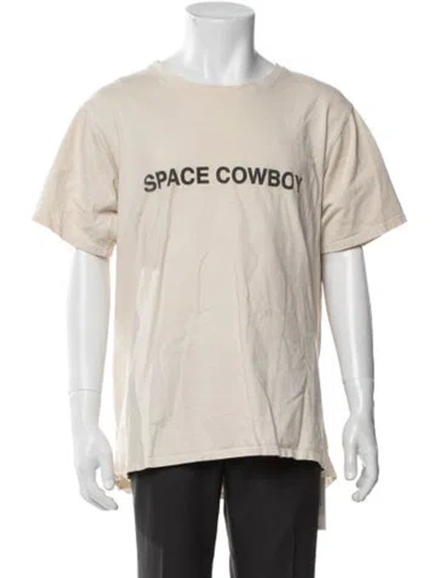 Pre-owned Rhude Graphic Print Crew Neck T-shirt In Neutral